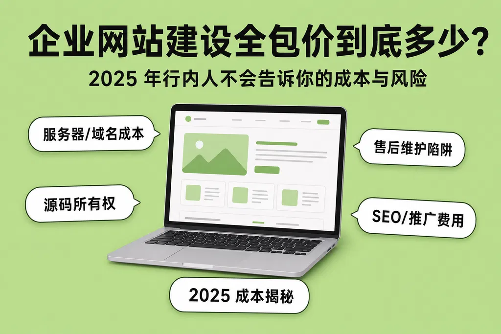 企业网站建设全包价到底多少？2025 年行内人不会告诉你的成本与风险